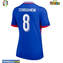 Frankreich Aurelien Tchouameni #8 Heimtrikot Frauen EM 2024 Kurzarm
